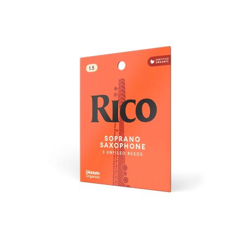 Трости для сопрано саксофона Rico №1,5 (3 шт)