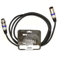 Микрофонный кабель Invotone ACM1103/BK, XLR (штекер) - XLR (гнездо), 3 м