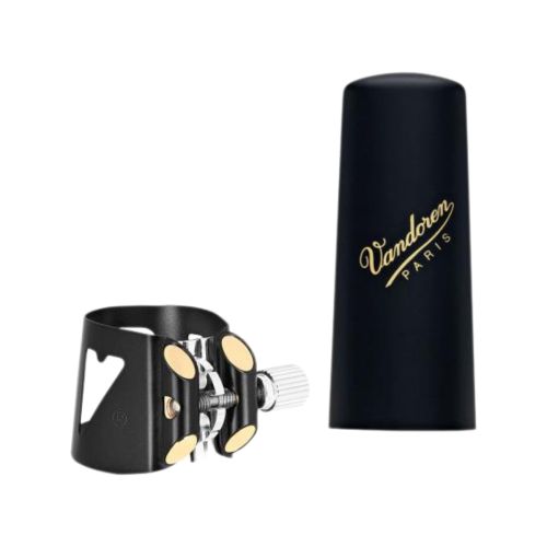 Лигатура для кларнета Vandoren Optimum Bb черная с пластиковым колпачком