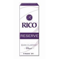 Трости для бас-кларнета Rico Reserve №2,5 (5 шт)