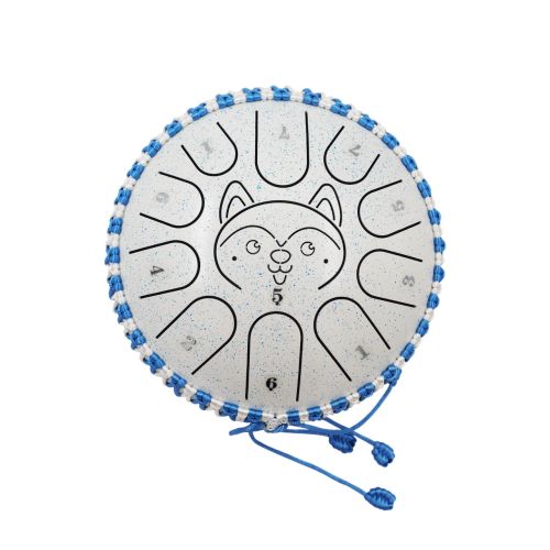 Глюкофон Fjord Baby Husky 18 см, морозно-белый, 11 нот