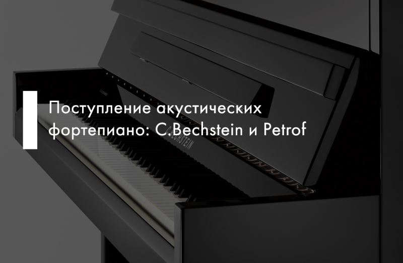 Поступление акустических фортепиано в салон "Оркестр" 