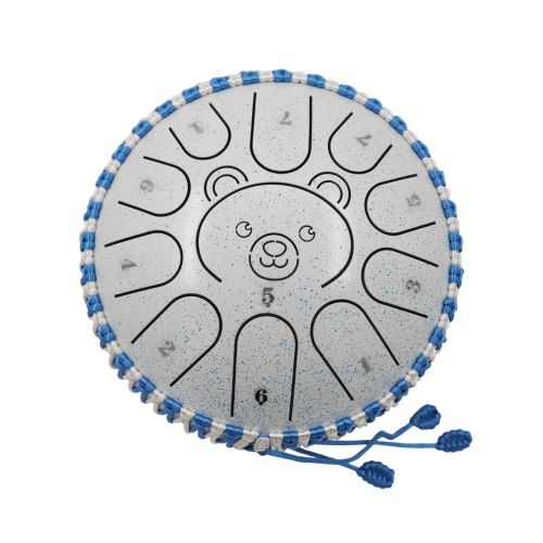 Глюкофон Fjord Baby Polar Bear 18 см, морозно-белый, 11 нот