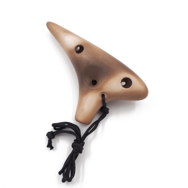 Окарина FengYa Earth Pigment Burning SC 12 отверстий, керамическая