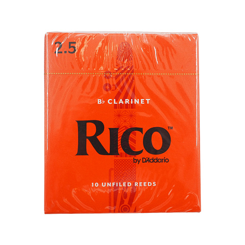 Трости для кларнета Rico №2,5 Bb (10 шт)