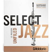 Трости для сопрано саксофона Rico Select Jazz unfiled №3S (10 шт)