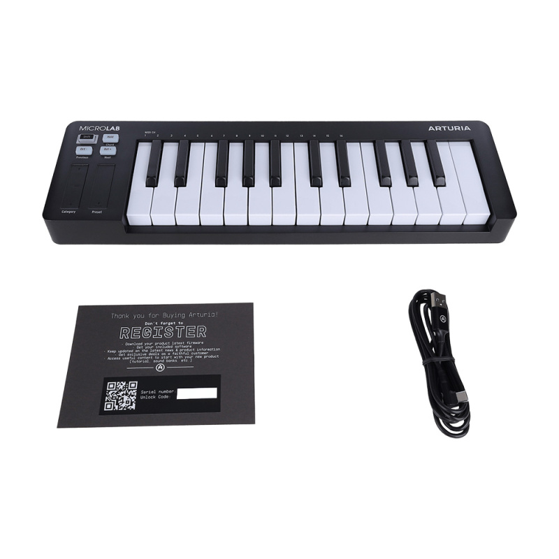 MIDI-клавиатура Arturia MicroLab 3 Black, 25 клавиш
