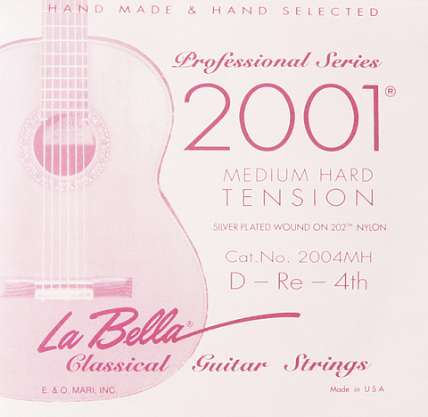 Струна для классической гитары La Bella 2004MH Ре (D)