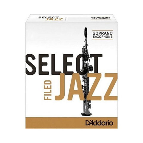 Трость для сопрано саксофона Rico Select Jazz unfiled №3H 