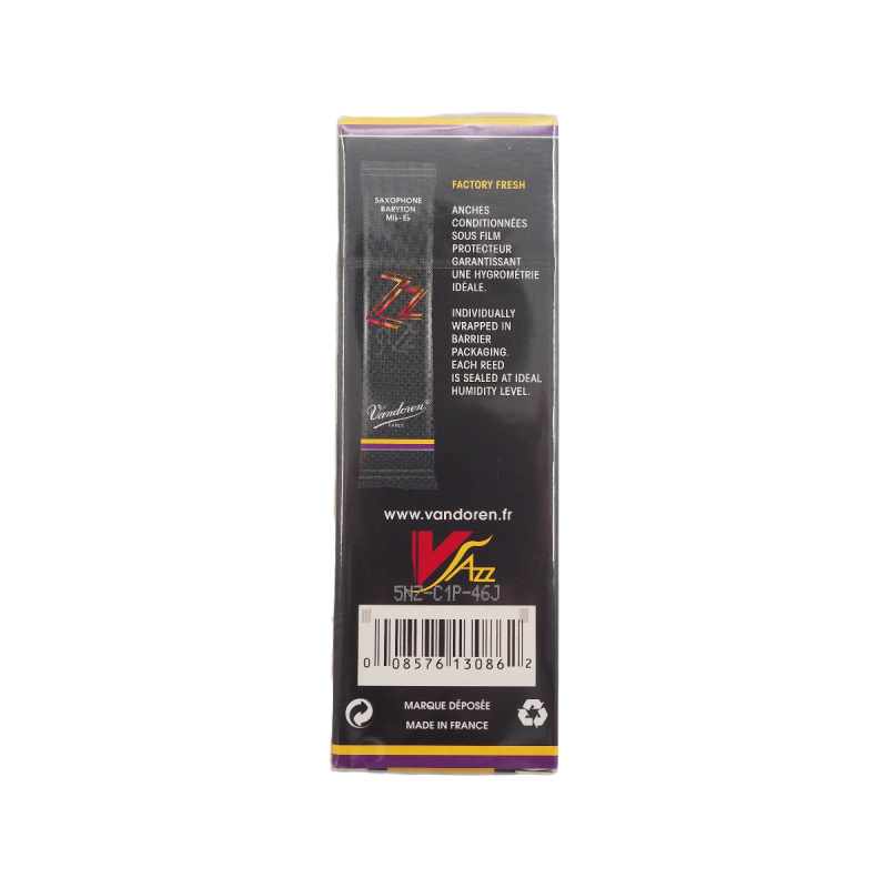 Трости для баритон саксофона Vandoren Zz №3 (5 шт)