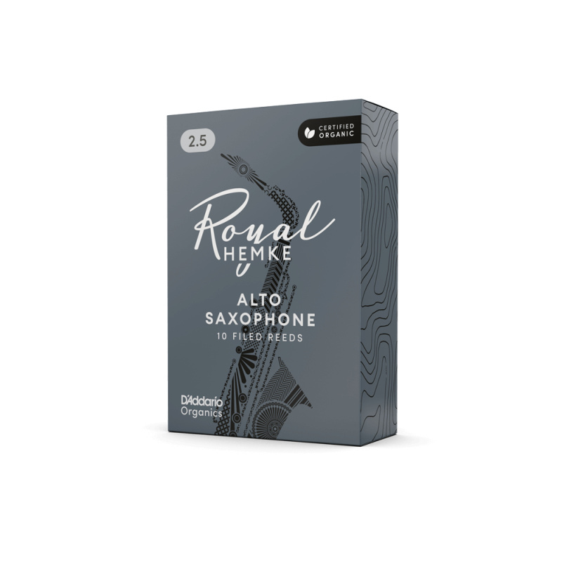 Трости для альт саксофона D'Addario Organic Royal Hemke №2,5 (10 шт)