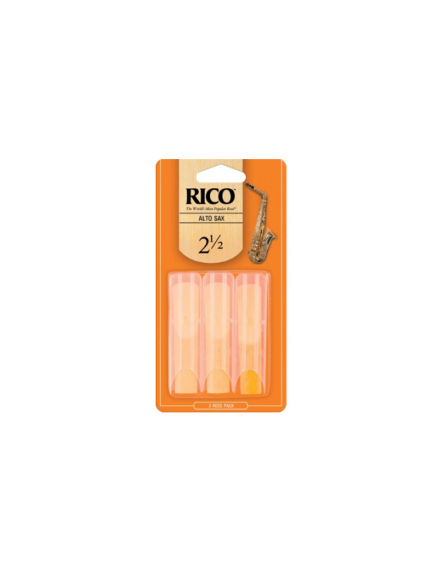 Трости для альт саксофона Rico №2,5 (3 шт)