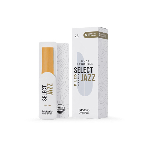 Трости для тенор саксофона D'Addario Organic Select Jazz filed №2S (5 шт)