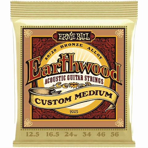 Струны для акустической гитары Ernie Ball Earthwood 2005 Custom Medium (6 шт)