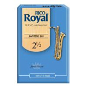 Трости для баритон саксофона Rico Royal №2,5 (10 шт)