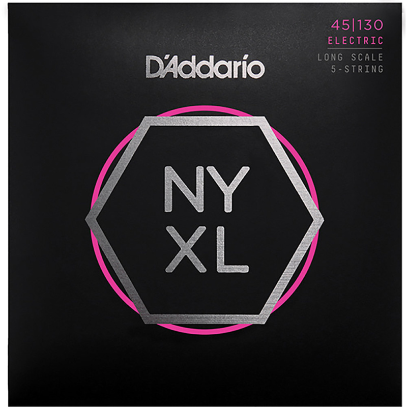 Струны для 5-струнной бас-гитары D'Addario NYXL45130 Regular Light (5 шт)