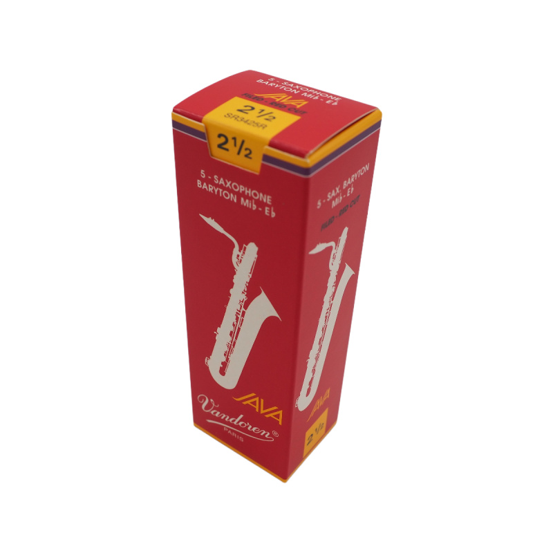 Трости для баритон саксофона Vandoren Java Red Cut filed №2,5 (5 шт)