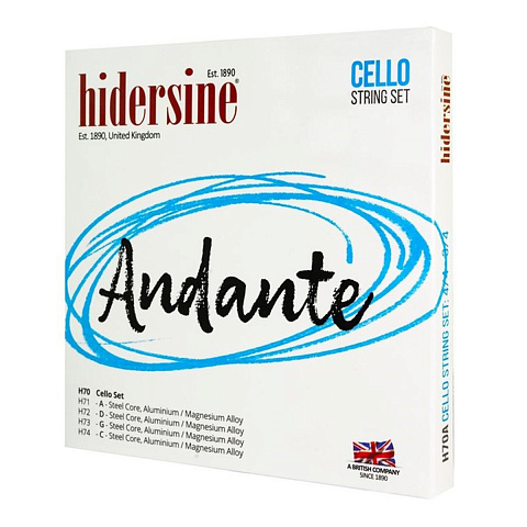 Струны для виолончели Hidersine Andante H70A (4 шт)