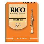 Трости для сопрано саксофона Rico №2,5 (10 шт)