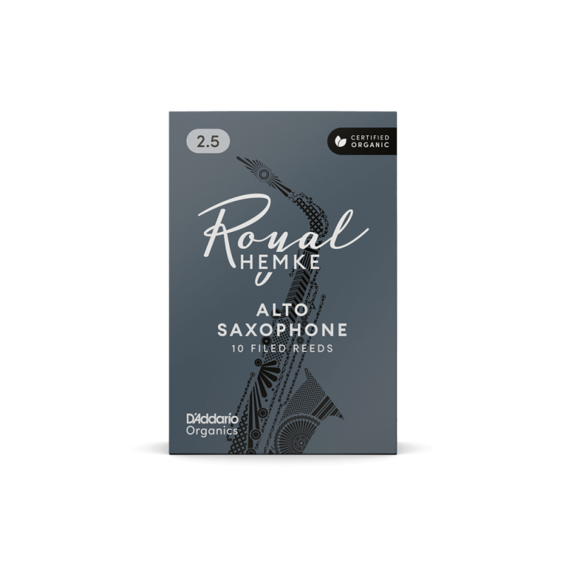 Трости для альт саксофона D'Addario Organic Royal Hemke №2,5 (10 шт)