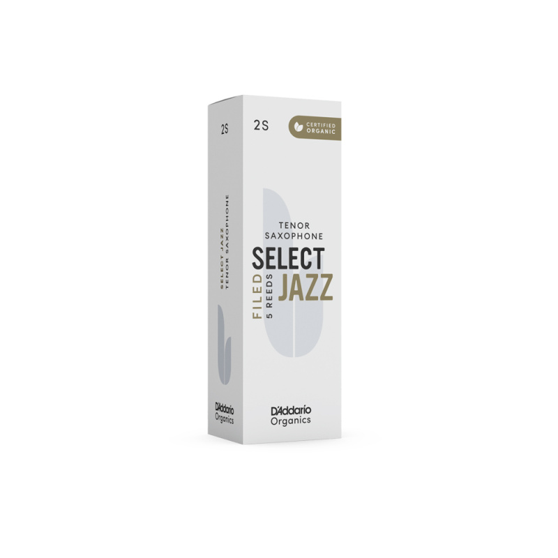 Трости для тенор саксофона D'Addario Organic Select Jazz filed №2S (5 шт)