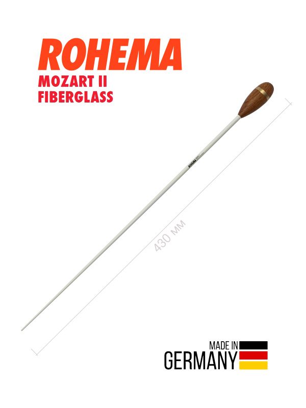 Дирижерская палочка Rohema Mozart II fiberglass стекловолокно/ятоба 430 мм