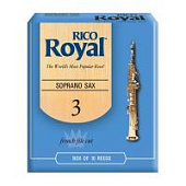 Трости для сопрано саксофона Rico Royal №3 (10 шт)