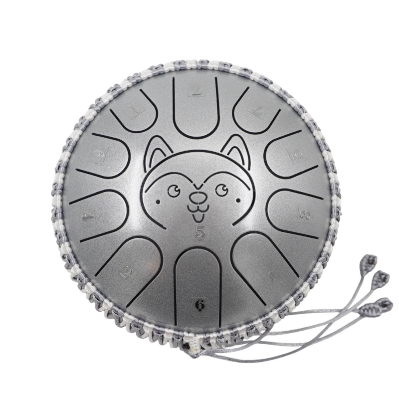 Глюкофон Fjord Baby Husky 18 см, лунный серый, 11 нот