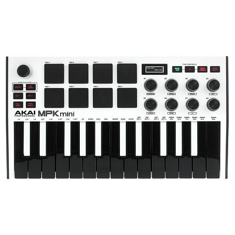 MIDI-клавиатура Akai Pro MPK mini MK3 White, 25 клавиш