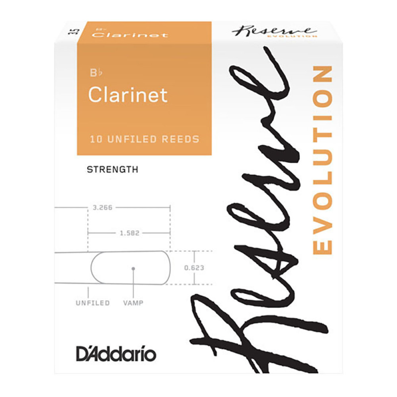 Трости для кларнета D'Addario Reserve Evolution №4,5 Bb (10 шт)