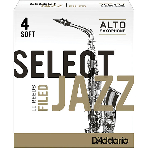 Трости для альт саксофона Rico Select Jazz filed №4S (10 шт)