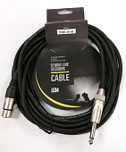 Микрофонный кабель Leem NMH-20, джек (стерео) 6.3 мм - XLR (гнездо), 6 м