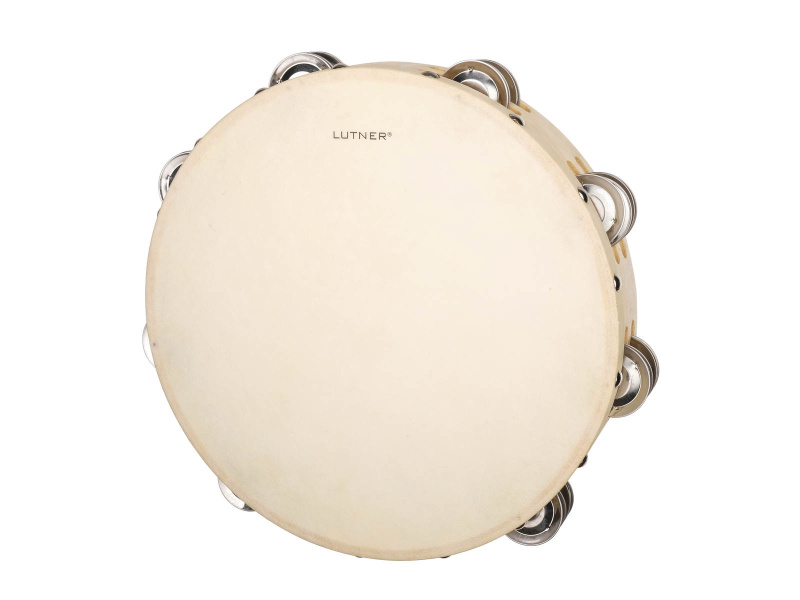 Тамбурин Fleet FLT-TH10-16 с кожей с 16 бубенцами