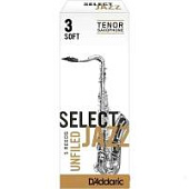 Трости для тенор саксофона Rico Select Jazz unfiled №3S (5 шт)
