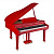 Цифровой рояль Orla Grand 500 Red красный, полированный
