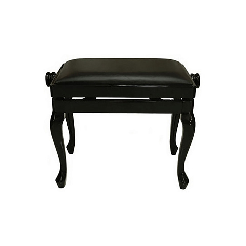 Банкетка для фортепиано Discacciati Chippendale черная, полированная