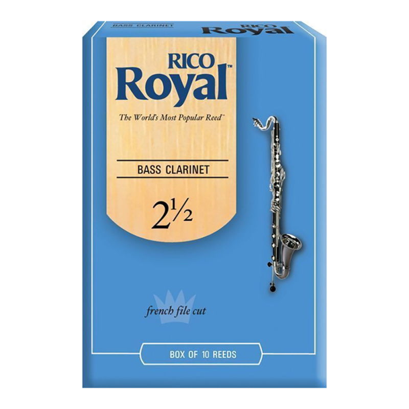 Трости для бас-кларнета Rico Royal №2,5 (10 шт)