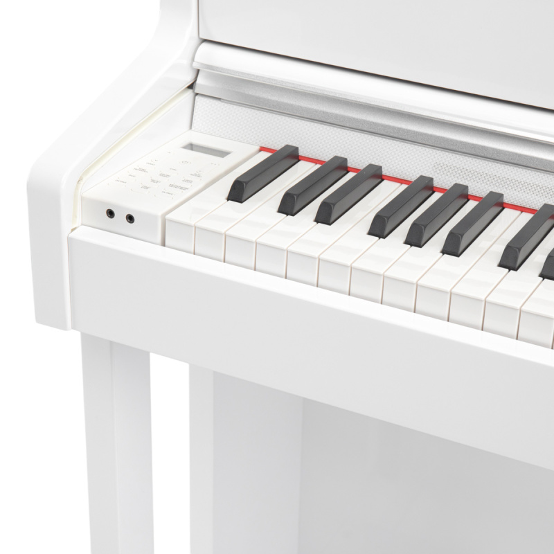 Цифровое пианино Orfeo E-12 белое, полированное, с наушниками