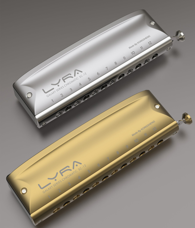 Губная гармоника Kongsheng Galaxy Series Lyra12 До-мажор (C) золото