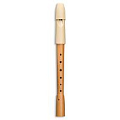 Блок-флейта Mollenhauer 1093 Prima бежевый пластик/дерево, До-сопрано, немецкая система