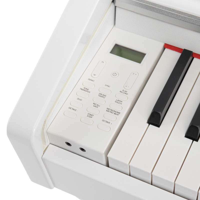 Цифровое пианино Orfeo E-12 белое, полированное, с наушниками