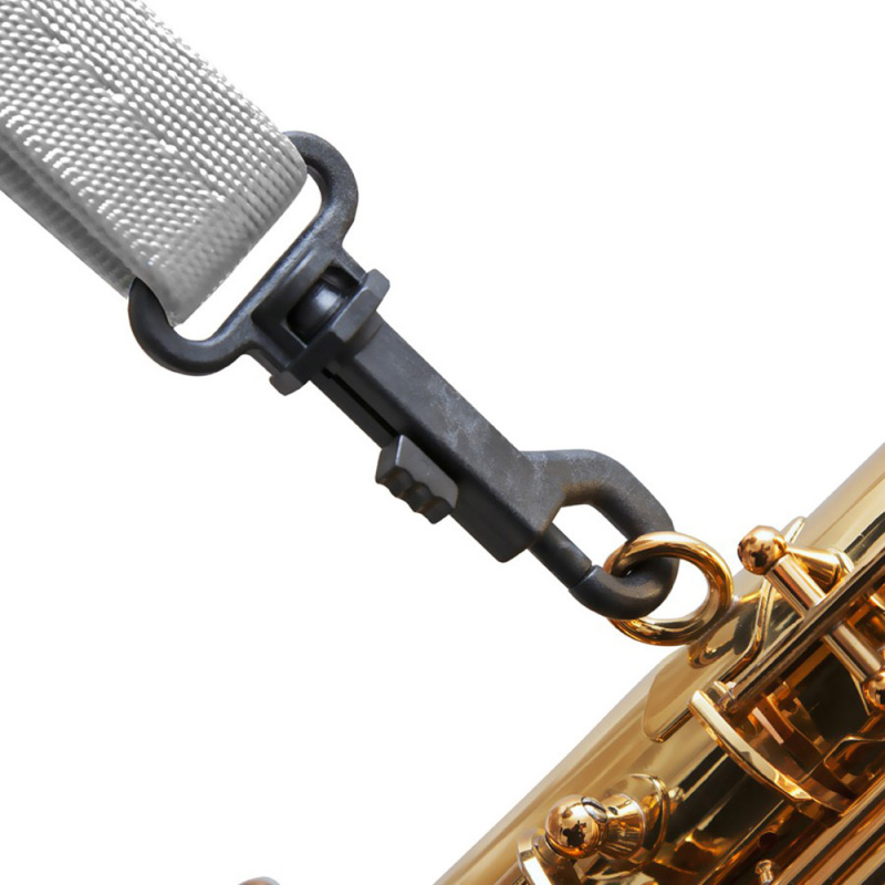 Ремень для альт и тенор саксофона BG Standard Regular White S38SH  с пластиковым карабином